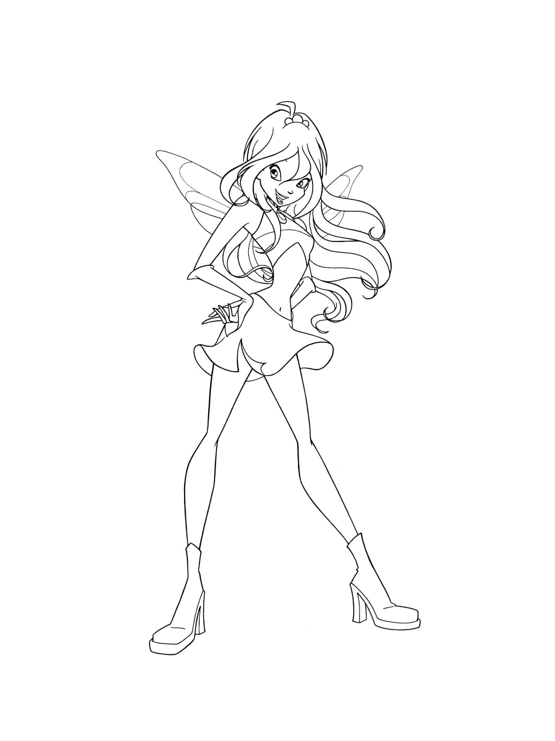 Винкс (winx) раскраска для детей 13