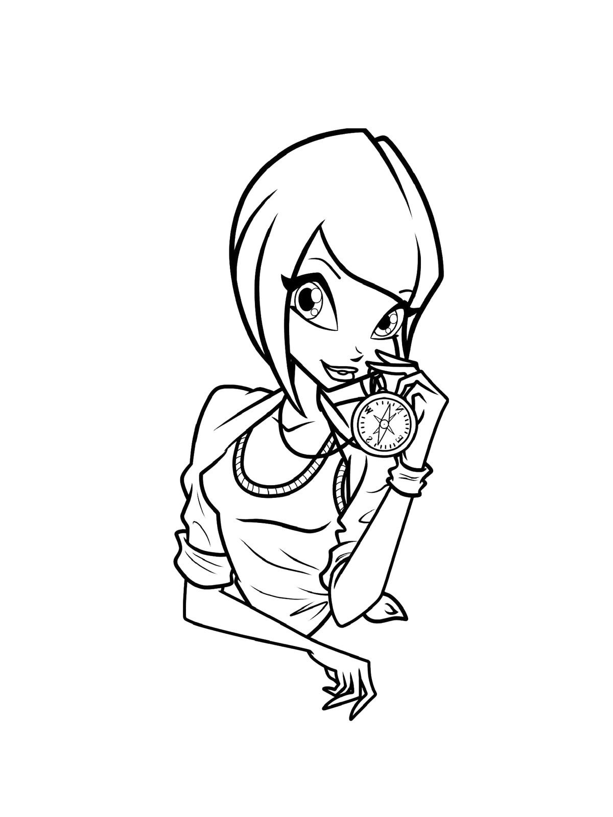 Винкс (winx) раскраска для детей 18