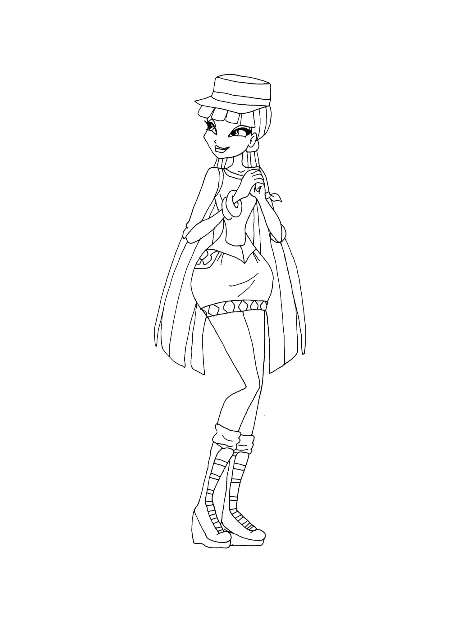 Винкс (winx) раскраска для детей 25