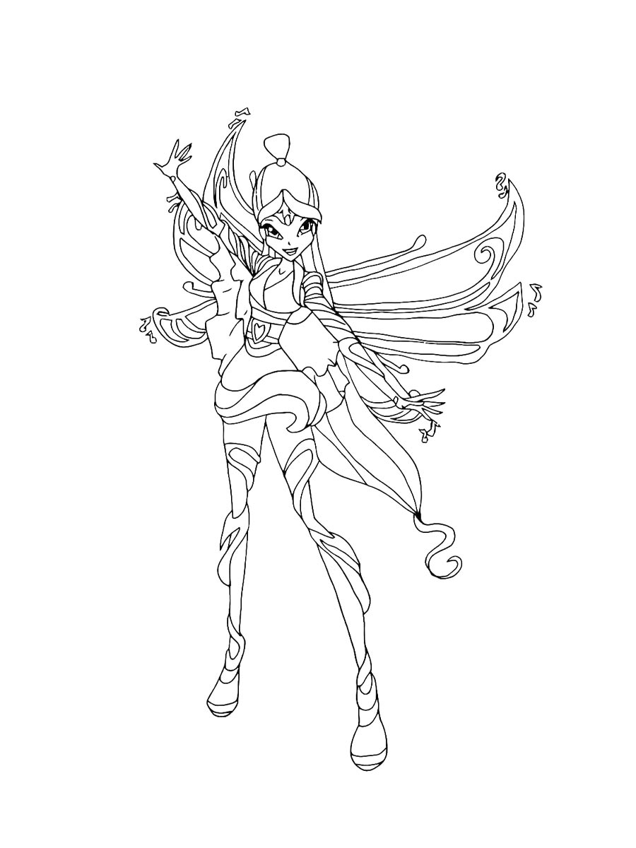 Винкс (winx) раскраска для детей 5