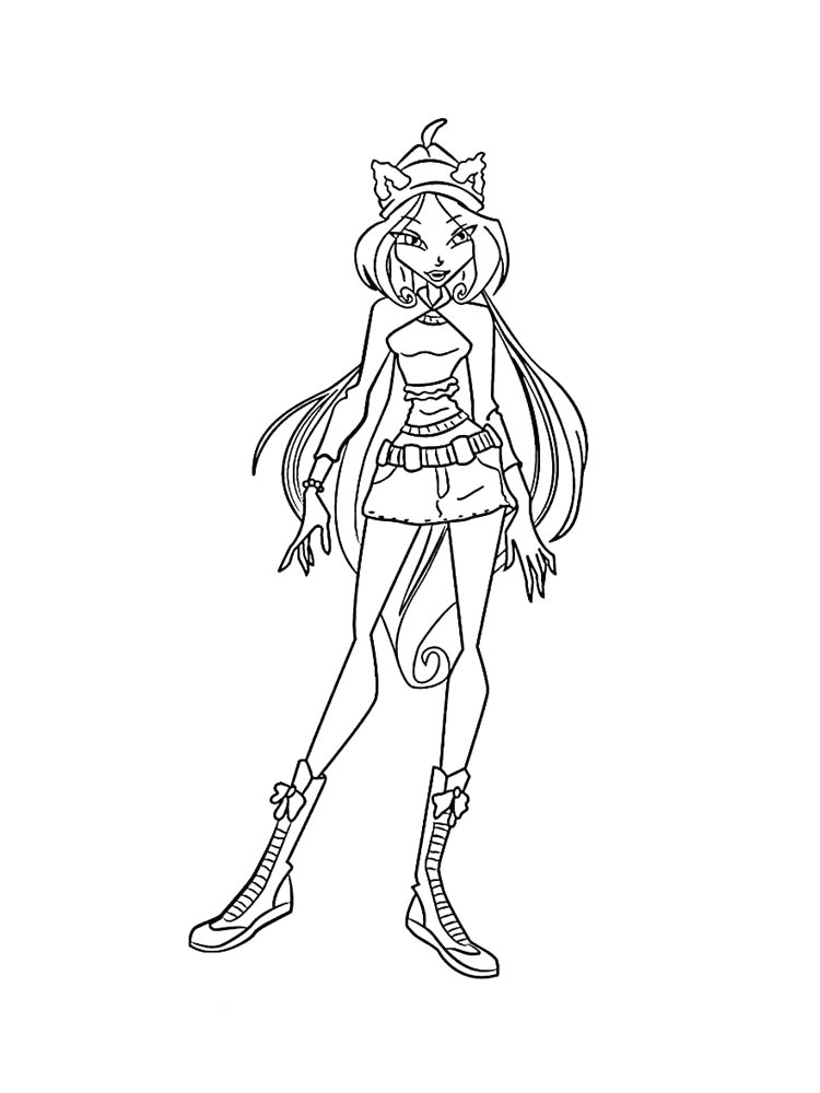 Винкс (winx) раскраска для детей 6