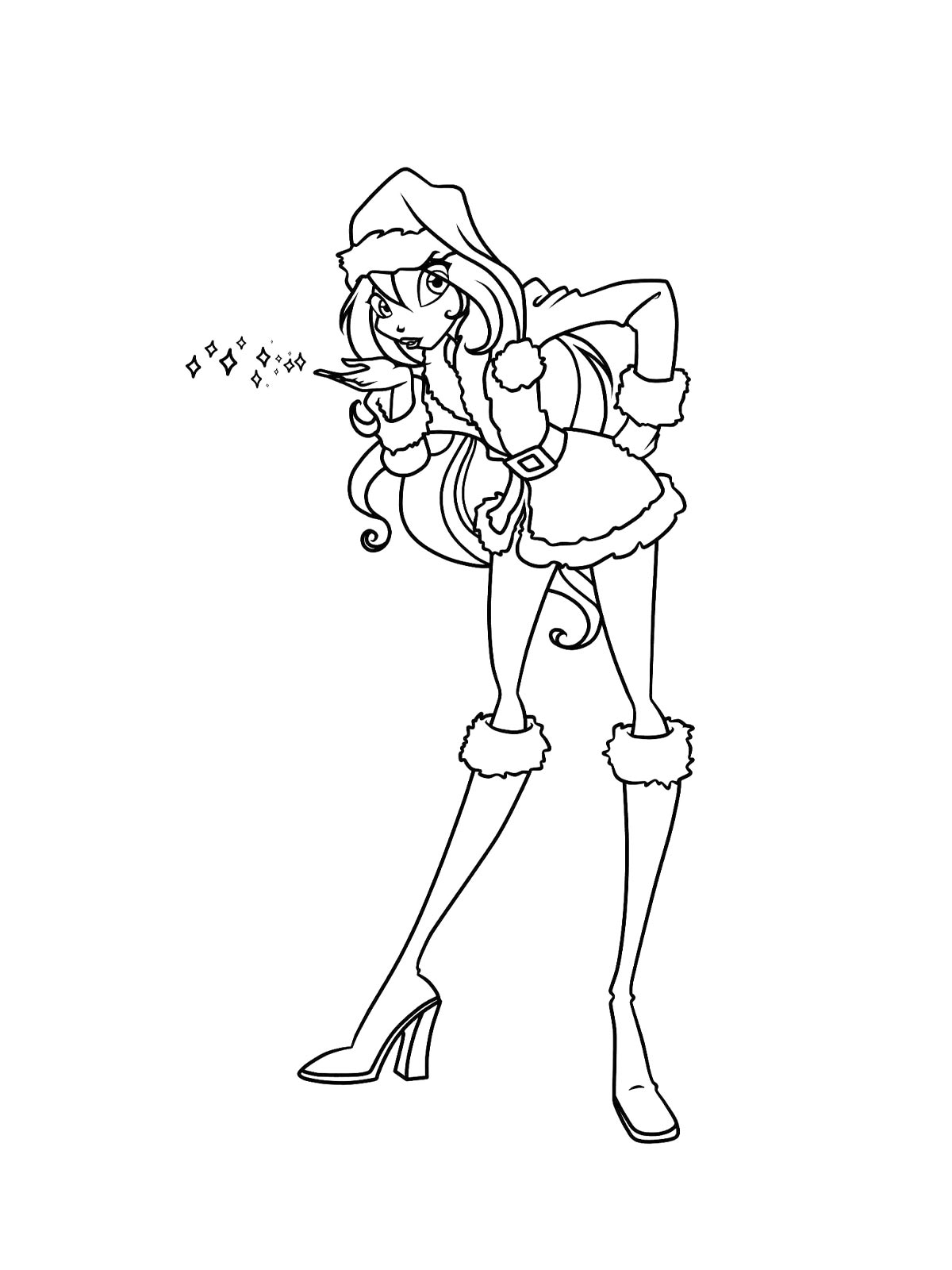 Винкс (winx) раскраска для детей 7