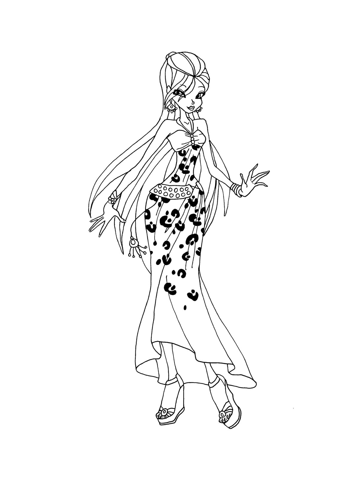Винкс (winx) раскраска для детей 9