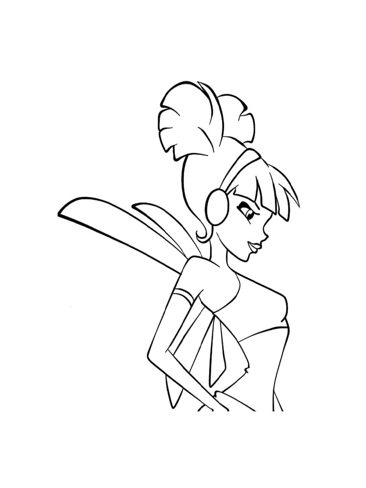 Винкс (winx) рисунок для раскрашивания 26