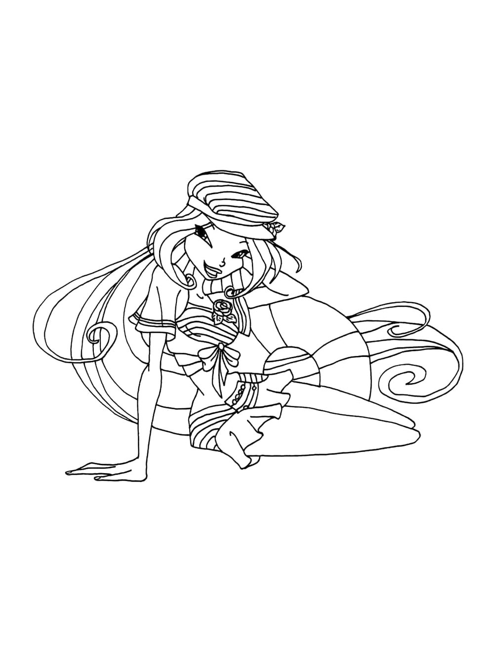 Винкс (winx) рисунок для раскрашивания 34