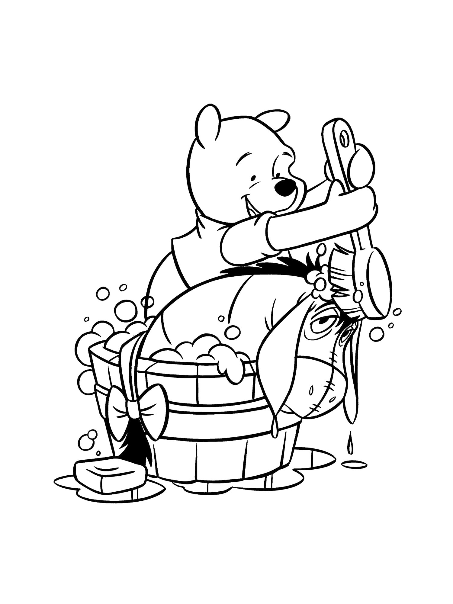 Винни пух картинка для раскрашивания 9