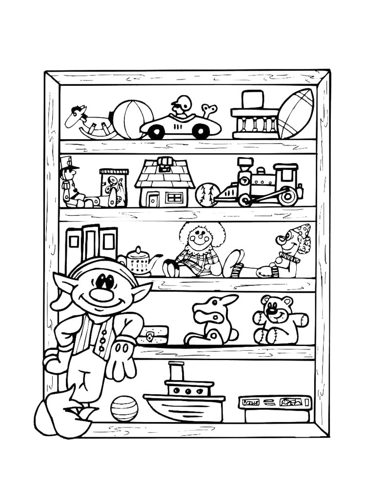 Витрина с игрушками 2