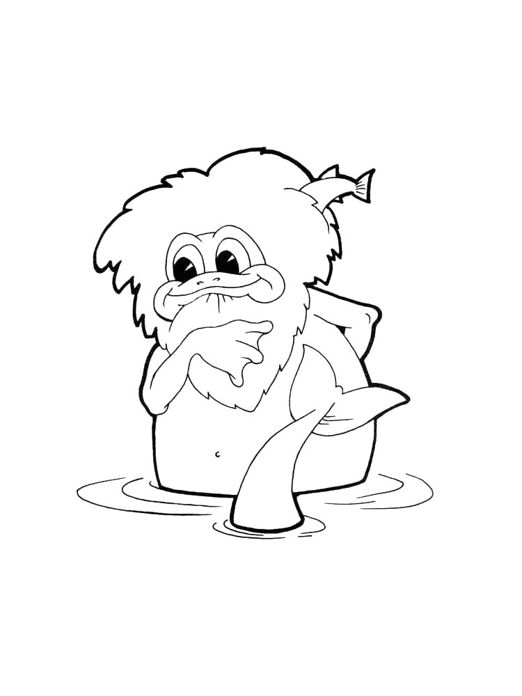 Водяной в озере