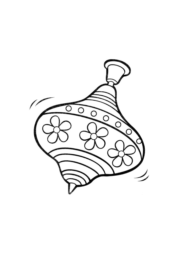 Юла с цветочками