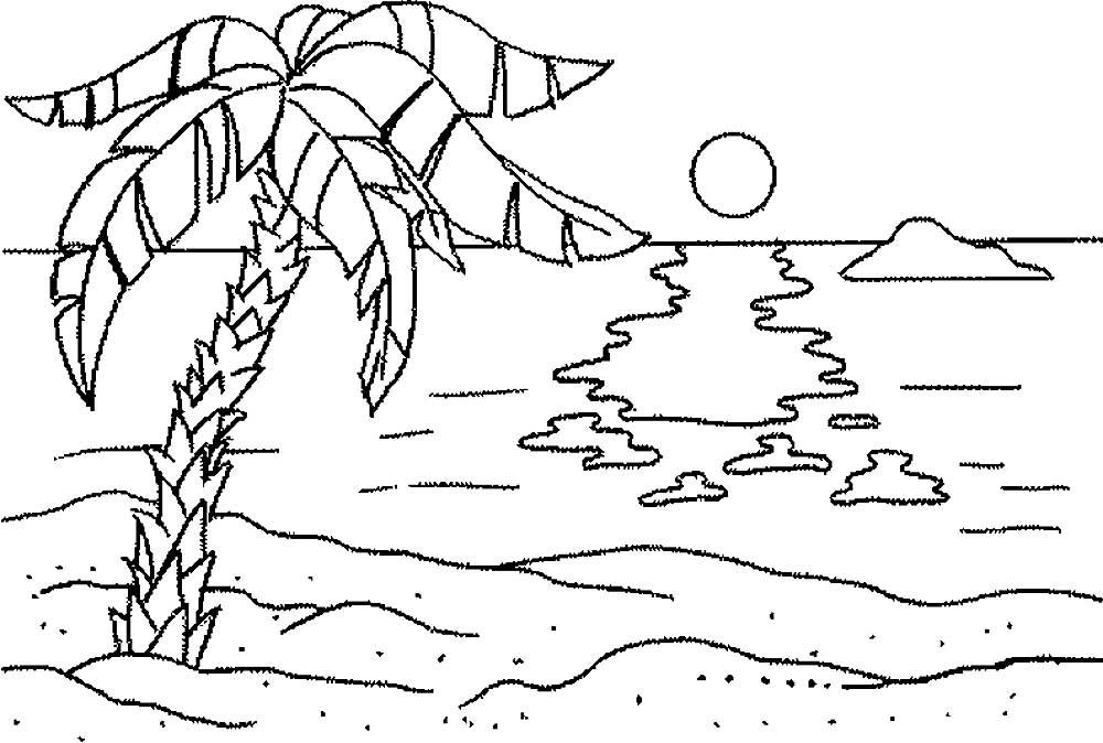 Закат на море