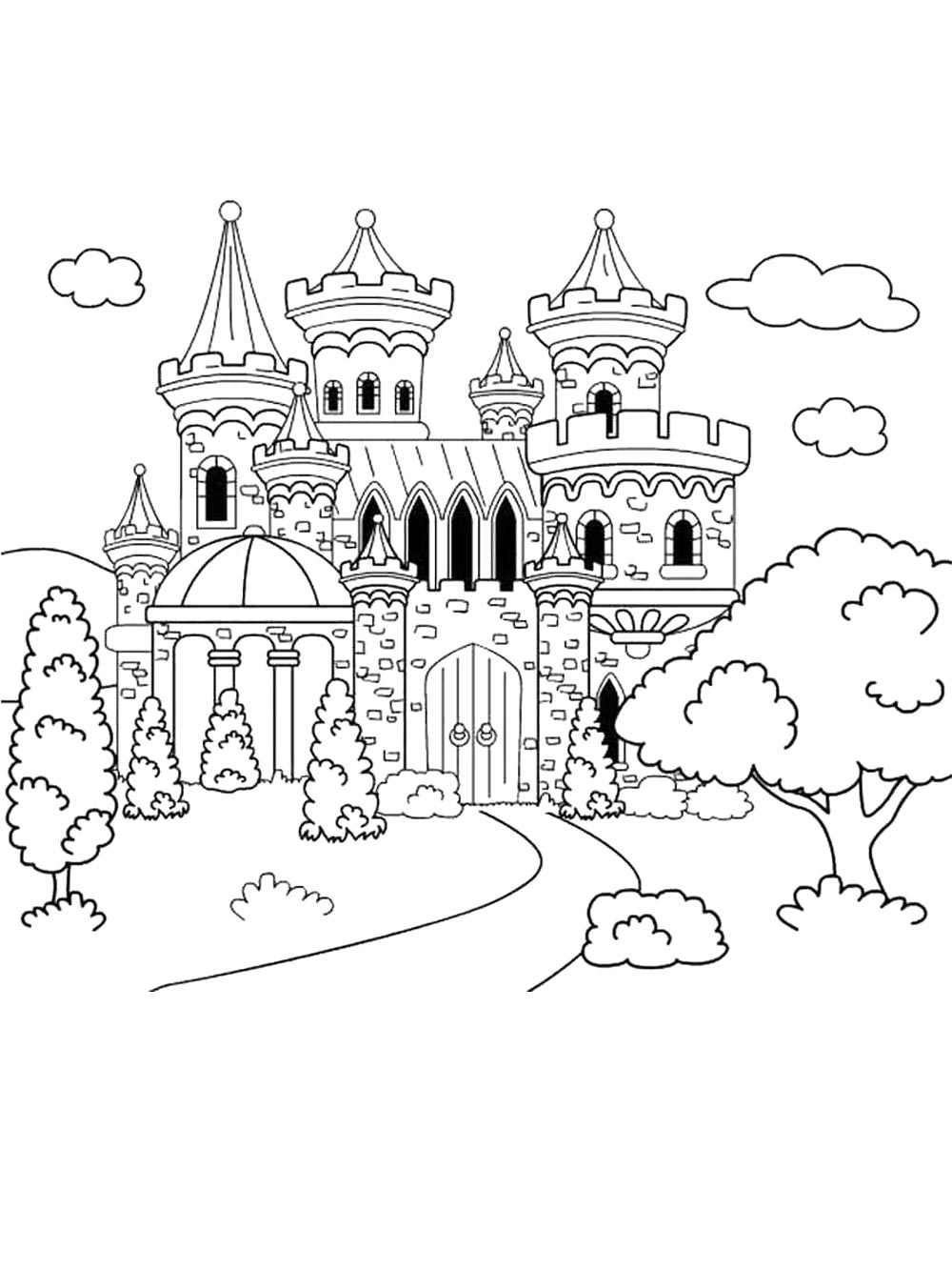 Замок в лесу