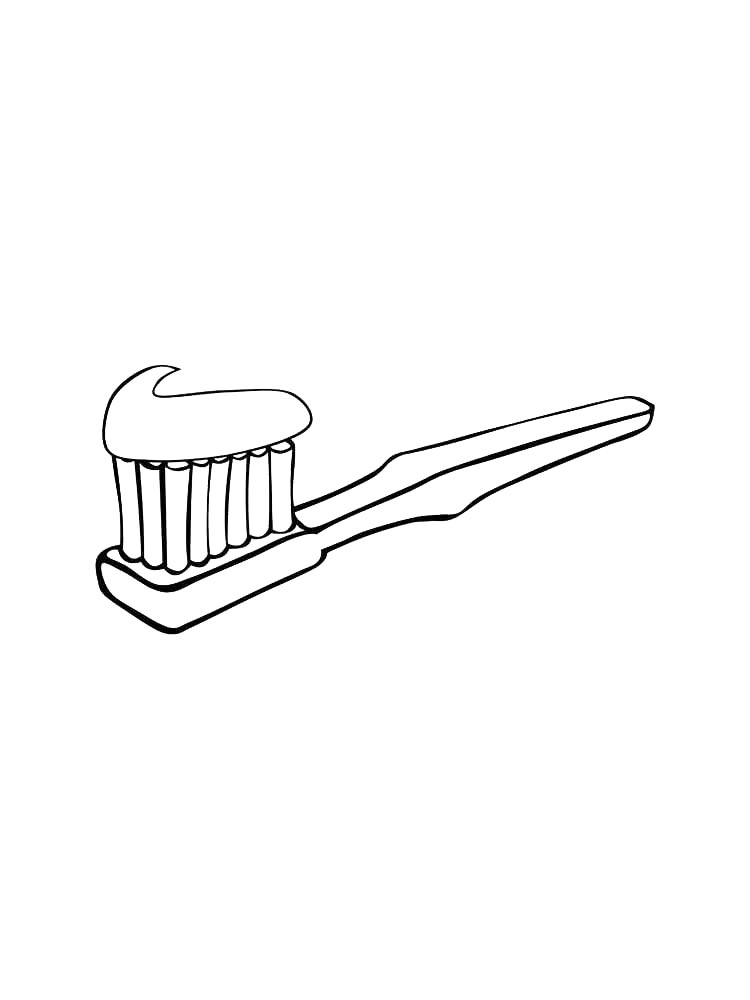 Зубная щетка с пастой