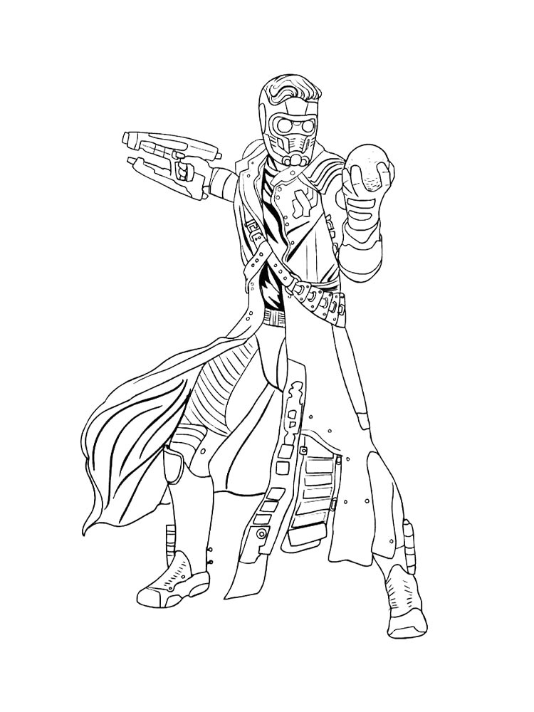 Звездный Лорд держит сферу