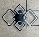 Потолочный светильник ПС8336/2+2 120W+32W BK+RGB