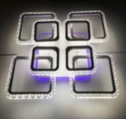 Потолочный светильник ПС8502/4+4 176W+36W BK+RGB