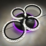 Потолочный светильник ПС8721/4A 76W+26W BK+RGB