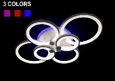 Потолочный светильник ПС7311/6A 184W+26W BK+RGB