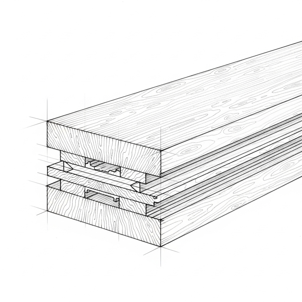 Профиль клееного бруса
