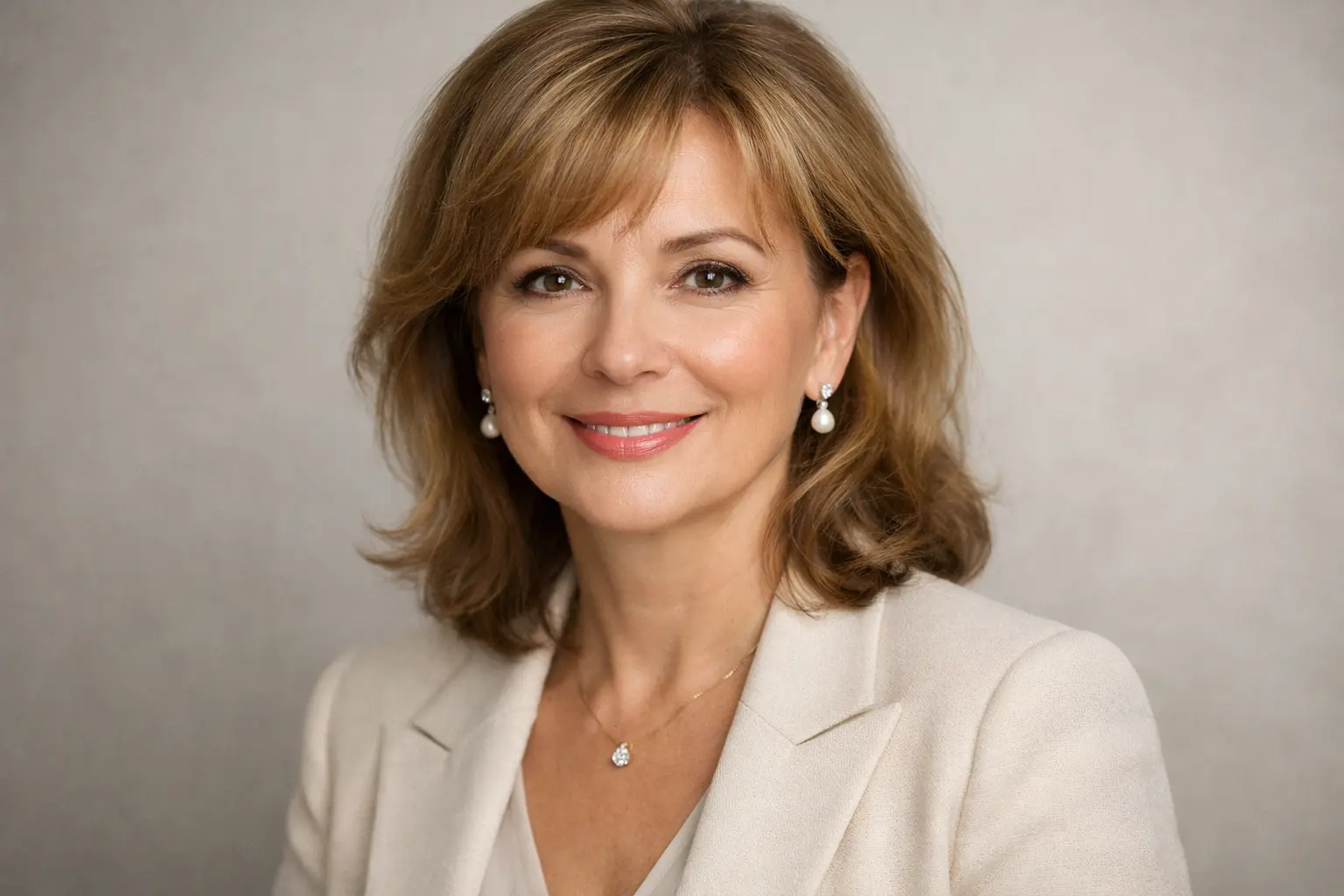 Счастливая клиентка строительной компании