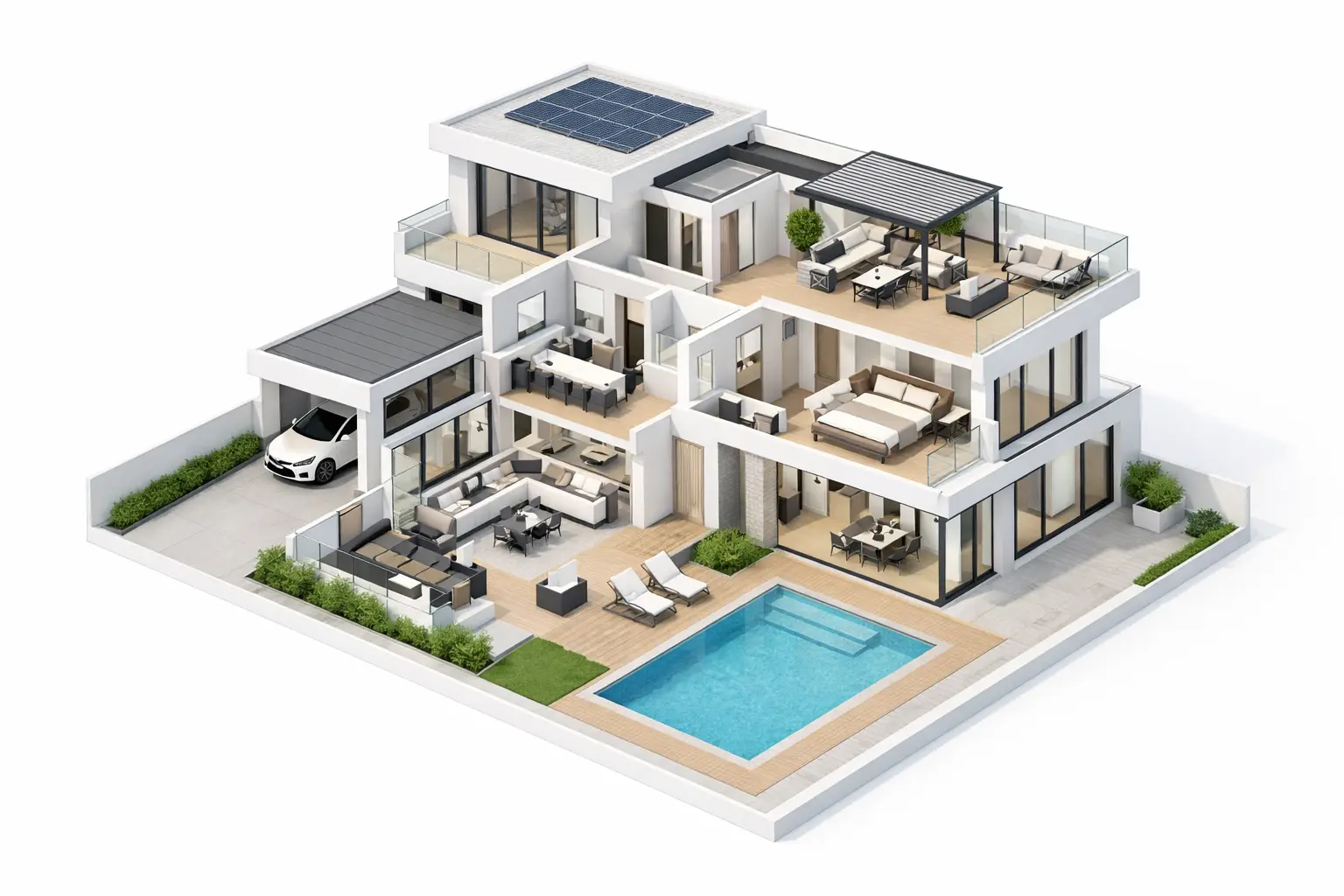 3D-визуализация архитектурного проекта загородного дома