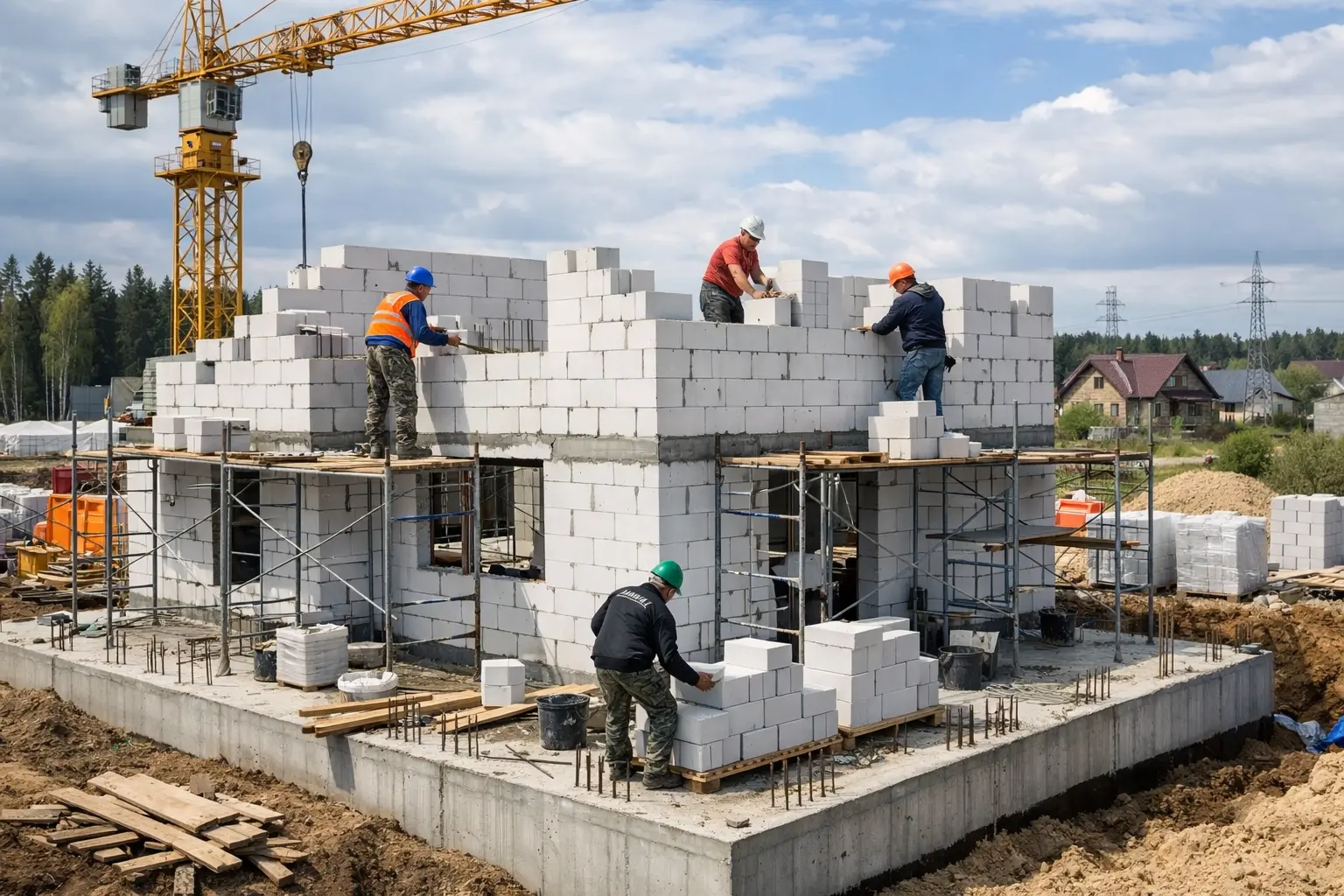 Строительство дома по индивидуальному проекту