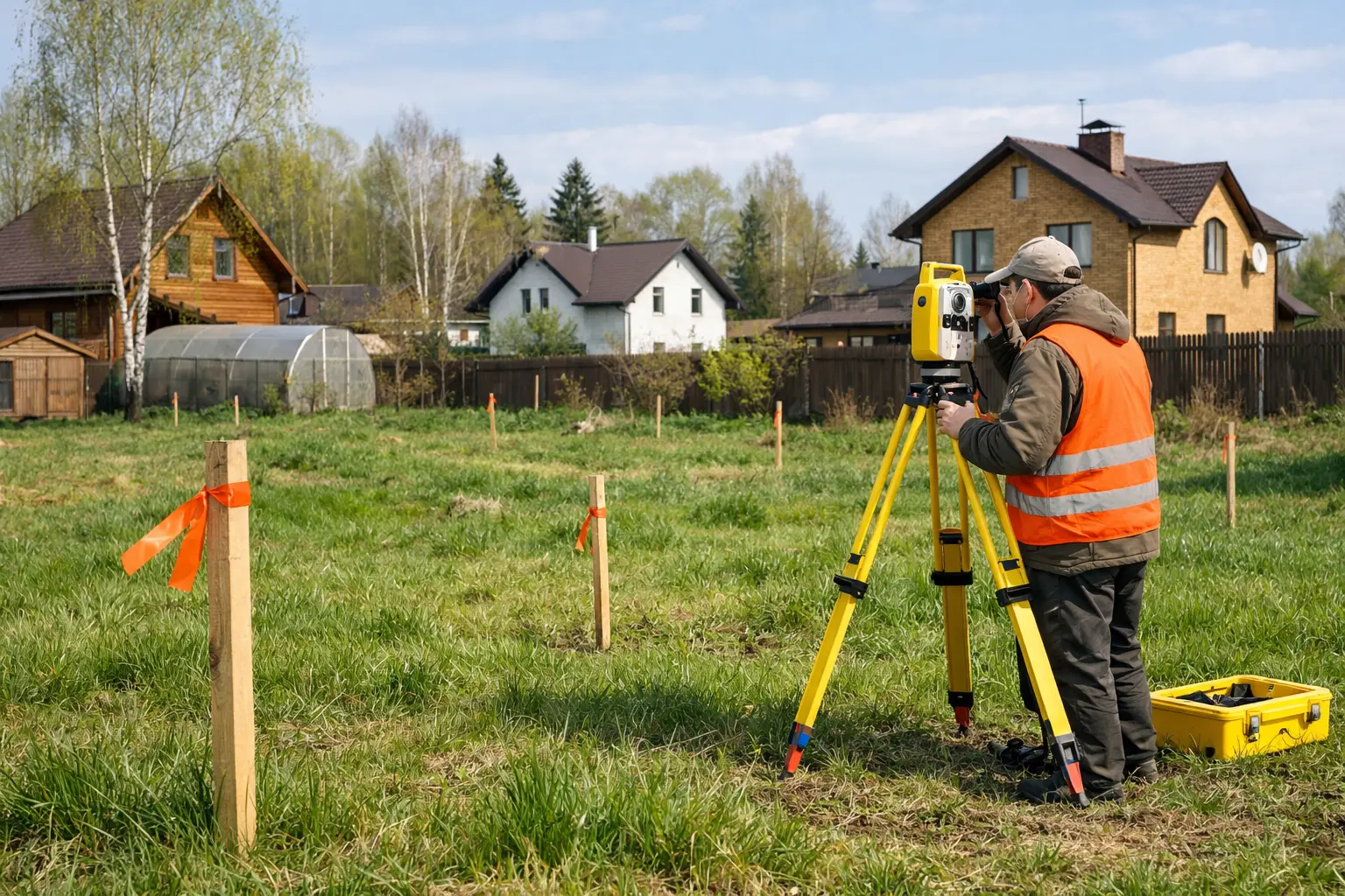 Геодезическая съёмка участка перед проектированием