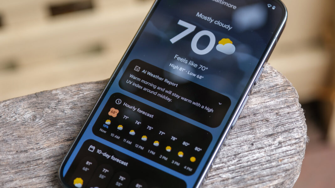 Android Google Weather Погода
