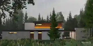 Новый дом на участке с существующим гаражом