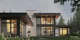 Новый дом на участке с существующим гаражом