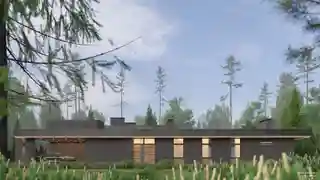 Небольшой дом со спортзалом и сауной