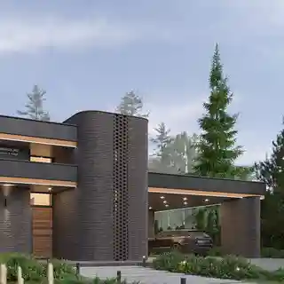 Небольшой дом со спортзалом и сауной