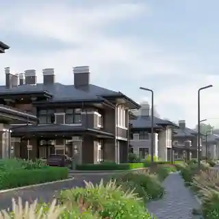 Блокированные дома. Генплан и таунхаусы на Новой Риге