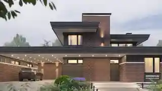 Дом с баней и гаражом на небольшом участке