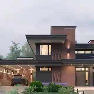 Дом с баней и гаражом на небольшом участке