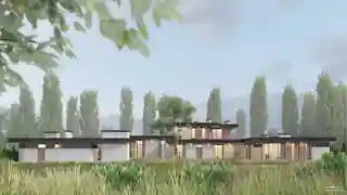 Комплексное освоение участка. 2 этажный дом, гостевой дом, cпа и бассейн