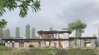 Комплексное освоение участка. 2 этажный дом, гостевой дом, cпа и бассейн