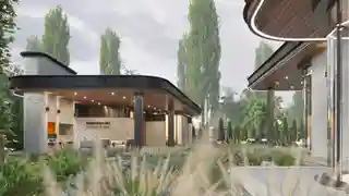 Комплексное освоение участка. 2 этажный дом, гостевой дом, cпа и бассейн