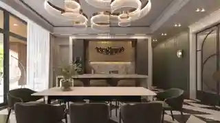 Гостинная кухня и лестница