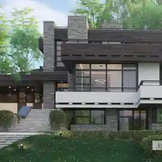 Дом на склоне в Нижнем Новгороде