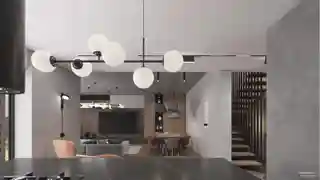 Основная группа помещений. Хол, кухня, гостинная