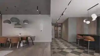 Вид в сторону холла