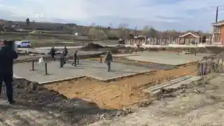 1-й слой армирования по защитной стяжке