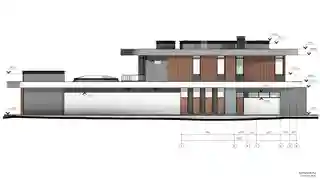 Двухэтажный дом с бассейном