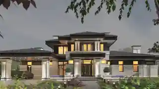 Дом без гаража и с отдельно стоящим СПА