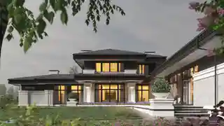 Дом без гаража и с отдельно стоящим СПА