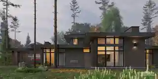 Проект дома с сохранением деревьев