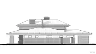 Жилой дом с террасой и гаражом