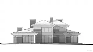 Жилой дом с террасой и гаражом