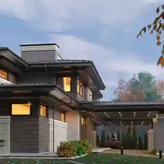 Дом с гаражом и бассейном