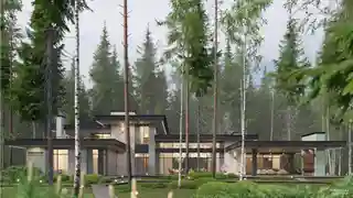 Дом со СПА и отдельно стоящим гаражом